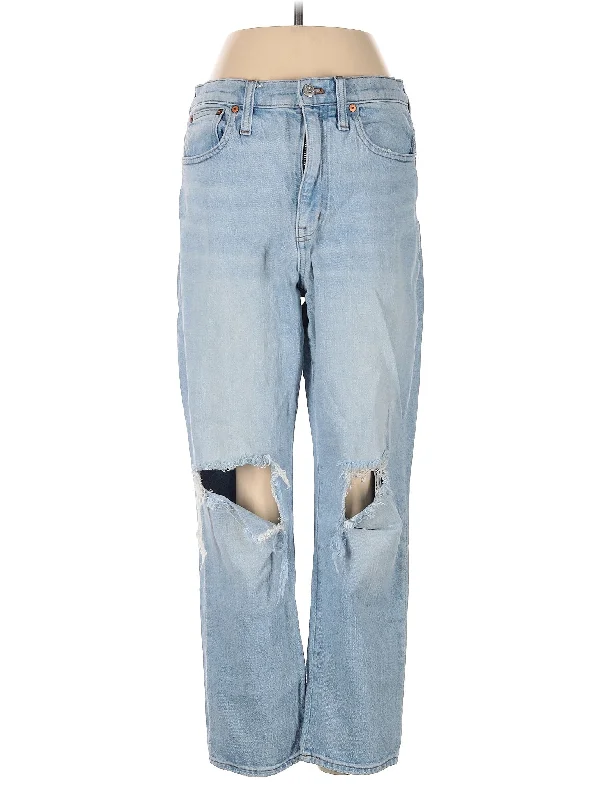 Denim jeans for a fishing trip with functional pockets for storing gearHigh-Rise Boyjeans Jeans