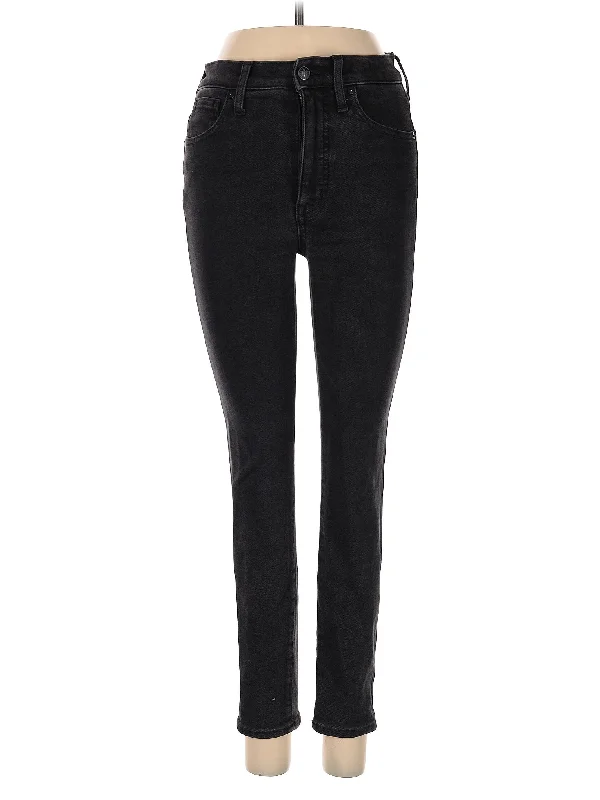 Denim jeans for evening events when paired with the right top and accessories for a stylish lookHigh-Rise Skinny Jeans
