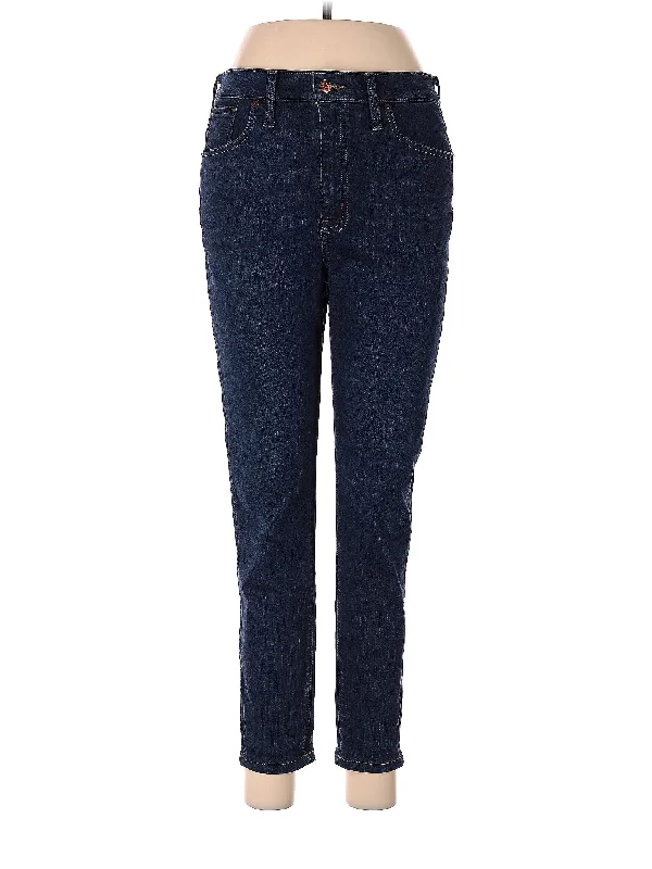 Stretch - cotton blend denim jeans for enhanced flexibility and comfortHigh-Rise Skinny Jeans in Dark Wash