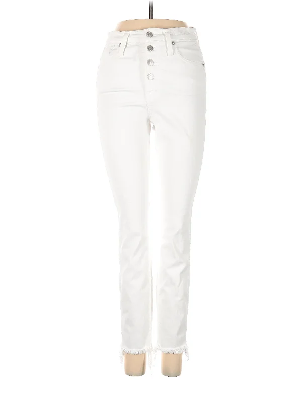 Lightweight denim jeans for warm seasons like summerHigh-Rise Straight-leg Jeans