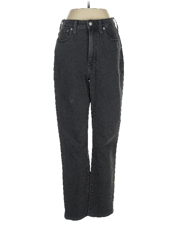 Adjustable - waist denim jeans with a drawstring or buckle for a customizable fitHigh-Rise Straight-leg Jeans