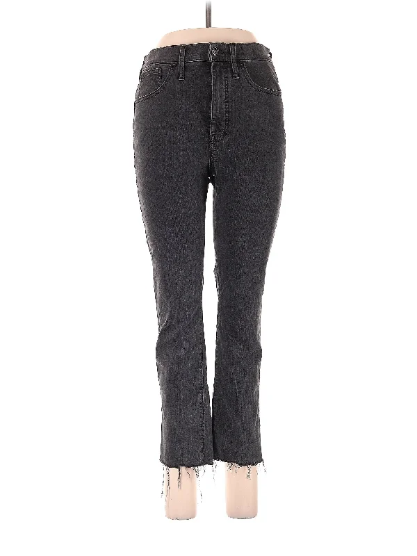 High - rise denim jeans with a tummy - control panel for a more comfortable fitHigh-Rise Straight-leg Jeans in Dark Wash