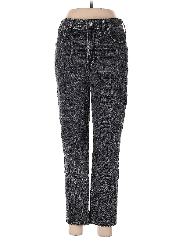 Denim jeans for evening events when paired with the right top and accessories for a stylish lookHigh-Rise Straight-leg Jeans in Dark Wash