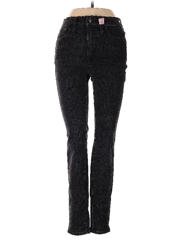 Denim jeans for a street - style look with bold accessoriesHigh-Rise Straight-leg Jeans in Dark Wash