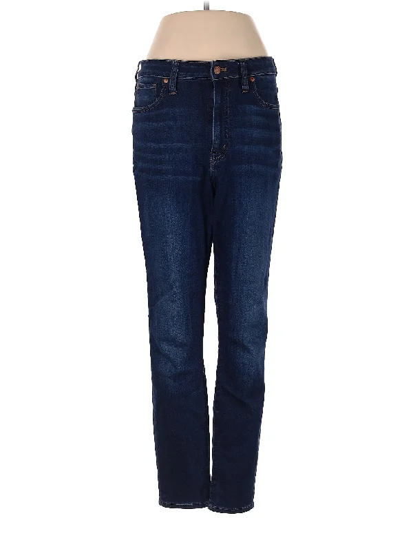 Contemporary - designed denim jeans with modern details like asymmetrical seams or unique hardwareHigh-Rise Straight-leg Jeans in Dark Wash