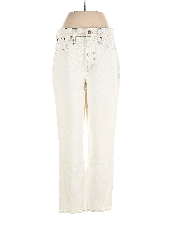 Denim jeans for a painting workshop for easy - to - clean fabricHigh-Rise Straight-leg Jeans in Light Wash