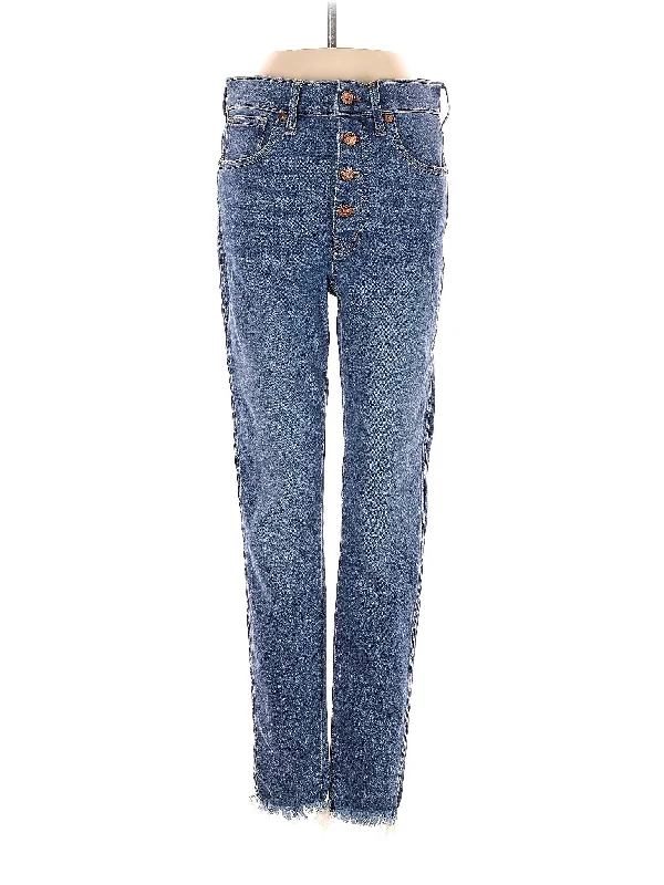 Acid - wash denim jeans with a retro 80s - inspired aestheticHigh-Rise Straight-leg Jeans in Medium Wash