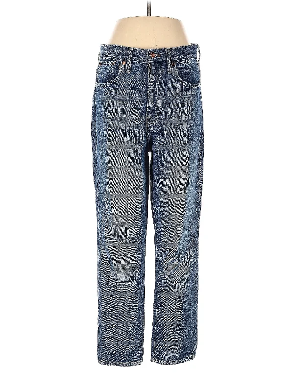 Denim jeans for a dance party to show off your movesHigh-Rise Straight-leg Jeans in Medium Wash