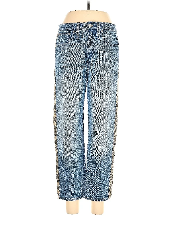 Denim jeans for a festival - inspired outfit with vibrant colors and patternsHigh-Rise Wide-leg Jeans