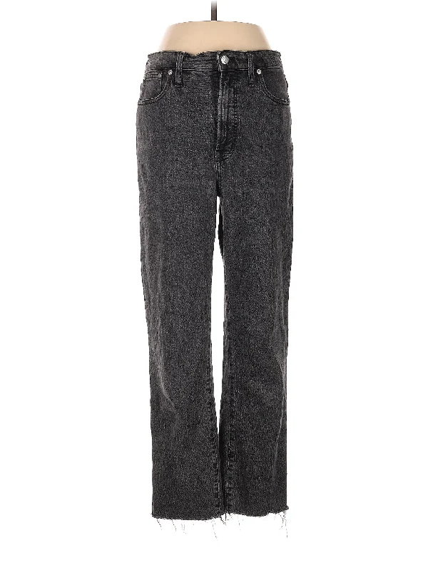 Denim jeans for a hiking trip to provide freedom of movement and durabilityHigh-Rise Wide-leg Jeans