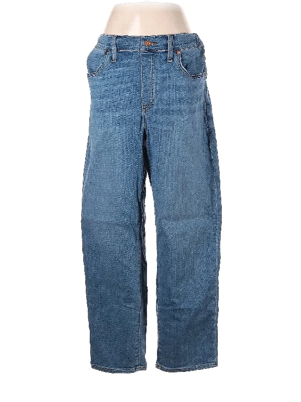 Light - wash denim jeans in a straight - leg silhouette for a fresh and summery feelHigh-Rise Wide-leg Jeans in Medium Wash