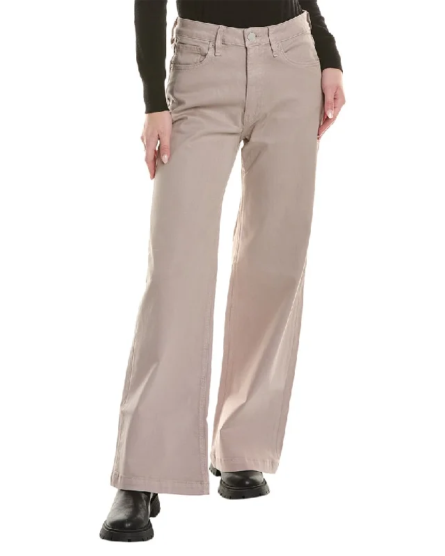 High - rise denim jeans with a tummy - control panel for a more comfortable fitHUDSON Jeans Jodie Coated Moonrock Wide Leg Jean
