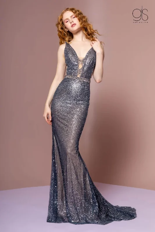 Beaded Party Dresses with Tulle Skirt for Ladies' Formal DancesLong Formal Cut Out Evening Prom Gown Beaded Party Dresses with Tulle Skirt for Ladies' Formal DancesLong Formal Cut Out Evening Prom Gown