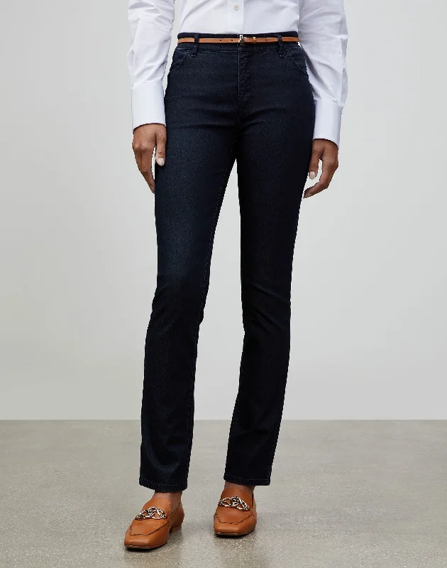High - waisted wide - leg distressed denim jeans for a trendy and edgy lookItalian Primo Denim Thompson Jean