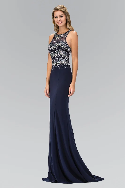Party Dresses with Metallic Sequined Bodice and Chiffon Skirt and Sheer Back for Ladies' Glamorous and Sexy LookProm Long Halter Mermaid Fit formal Gown Party Dresses with Metallic Sequined Bodice and Chiffon Skirt and Sheer Back for Ladies' Glamorous and Sexy LookProm Long Halter Mermaid Fit formal Gown