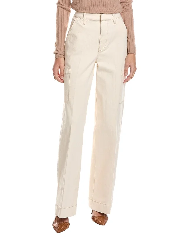 Bootcut denim jeans in a classic dark wash for a timeless appearanceJOE'S Jeans Ecru Cargo Wide Leg Jean
