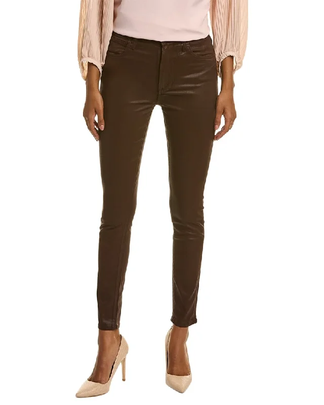 Plus size skinny fit stretch denim jeans for a flattering silhouetteJOE'S Jeans The Charlie High-Rise Glazed Brown Skinny Ankle Jean