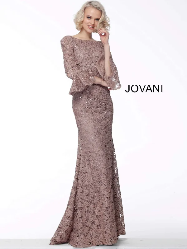 Party Dresses with Metallic Sequined Bodice and Chiffon Skirt and Ruffled Hem for Ladies' Glamorous and Flirty LookJovani 65540 Formal Long Dress Party Dresses with Metallic Sequined Bodice and Chiffon Skirt and Ruffled Hem for Ladies' Glamorous and Flirty LookJovani 65540 Formal Long Dress