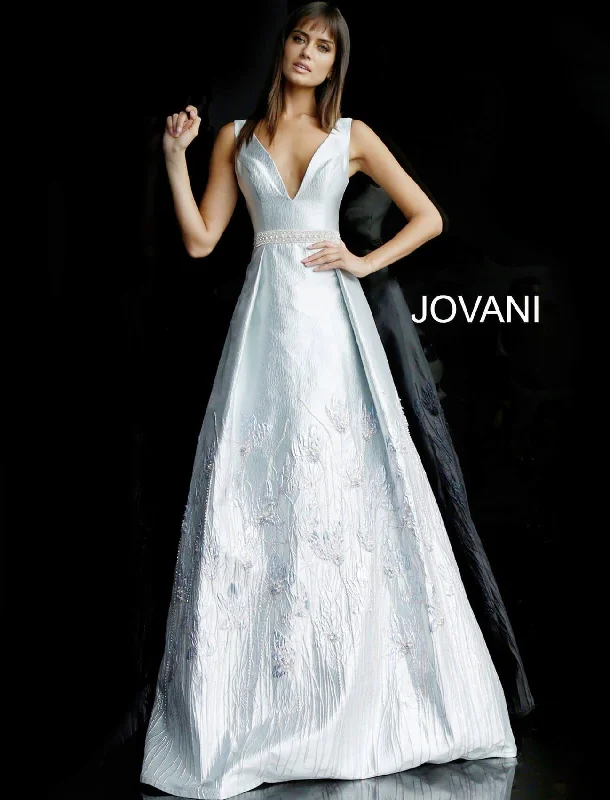 Party Dresses with Sequined Star Motifs and Sheer Sleeve for Ladies' Celestial and Elegant LookJovani 62767 Formal Long Prom Dress Party Dresses with Sequined Star Motifs and Sheer Sleeve for Ladies' Celestial and Elegant LookJovani 62767 Formal Long Prom Dress