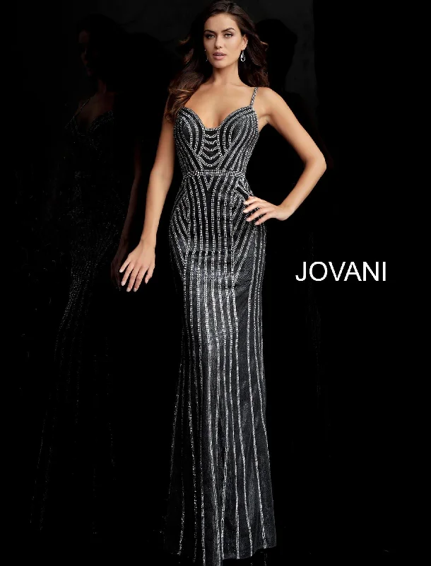 Party Dresses with Sequined Floral Motifs and Satin Ribbon Detailing for Ladies' Elegant and Delicate LookJovani 65978 Long Formal Dress Prom Party Dresses with Sequined Floral Motifs and Satin Ribbon Detailing for Ladies' Elegant and Delicate LookJovani 65978 Long Formal Dress Prom