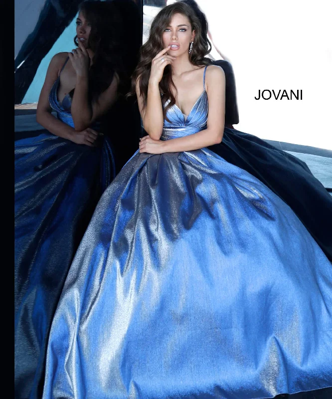 Party Dresses with Sequined Stripes and Sheer Back and Embroidered Birds for Ladies' Bold and Nature Inspired LookJovani 2094 Prom Long Dress Evening Gown Party Dresses with Sequined Stripes and Sheer Back and Embroidered Birds for Ladies' Bold and Nature Inspired LookJovani 2094 Prom Long Dress Evening Gown