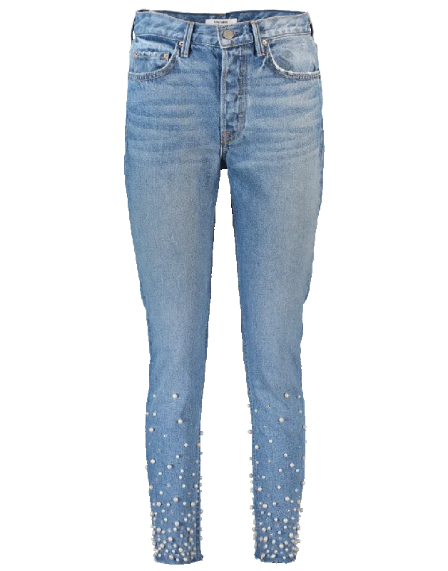 Heavy - duty denim jeans for durability and long - lasting wearKarolina Jean