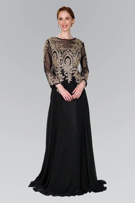 Party Dresses with Sequined Star Motifs and Sheer Sleeve for Ladies' Celestial and Elegant LookLong Mother of the Bride Dress Plus Size Party Dresses with Sequined Star Motifs and Sheer Sleeve for Ladies' Celestial and Elegant LookLong Mother of the Bride Dress Plus Size