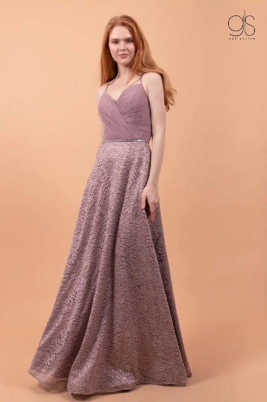 Party Dresses with Metallic Sequined Bodice and Chiffon Skirt and Ruffled Hem for Ladies' Glamorous and Flirty LookProm Long Lace Open Back Evening Lace Dress Party Dresses with Metallic Sequined Bodice and Chiffon Skirt and Ruffled Hem for Ladies' Glamorous and Flirty LookProm Long Lace Open Back Evening Lace Dress