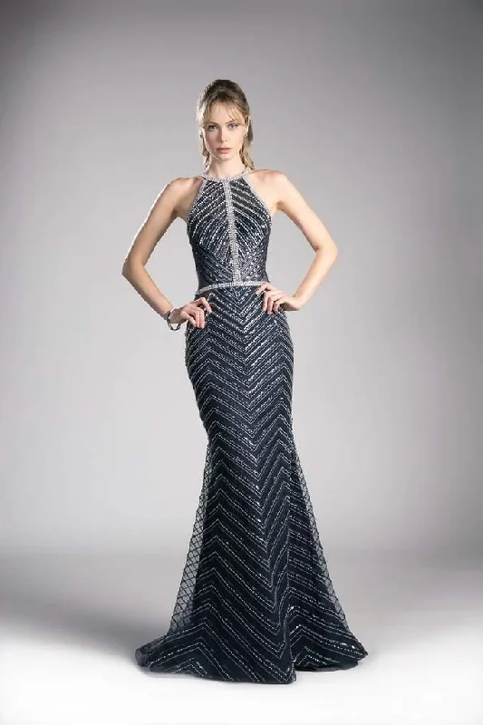 Party Dresses with Cut Out Details and Lace Insertions for Ladies' Bold and Feminine LookCinderella Divine CZ0010 Long Beaded Novelty Sheath Gown Prom Dress Party Dresses with Cut Out Details and Lace Insertions for Ladies' Bold and Feminine LookCinderella Divine CZ0010 Long Beaded Novelty Sheath Gown Prom Dress