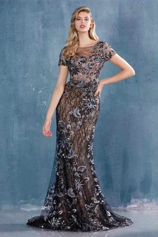 Wrap Style Party Dresses with Belt for Ladies' Comfortable and Stylish OutfitAndrea & Leo CDA0743 Long Beaded Short Sleeve Formal Dress Wrap Style Party Dresses with Belt for Ladies' Comfortable and Stylish OutfitAndrea & Leo CDA0743 Long Beaded Short Sleeve Formal Dress