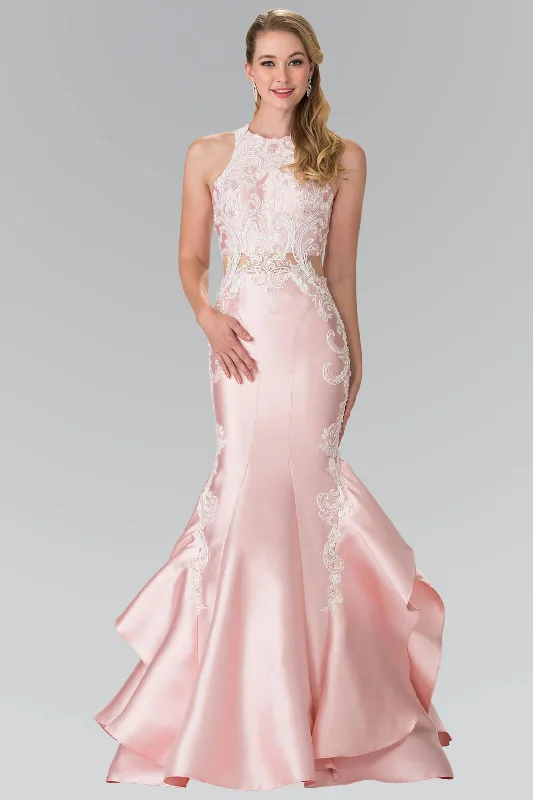Neon Colored Party Dresses with Cut Out Details for Ladies' Rave PartiesLong Prom Dress Ruffled Skirt Mermaid Gown Neon Colored Party Dresses with Cut Out Details for Ladies' Rave PartiesLong Prom Dress Ruffled Skirt Mermaid Gown