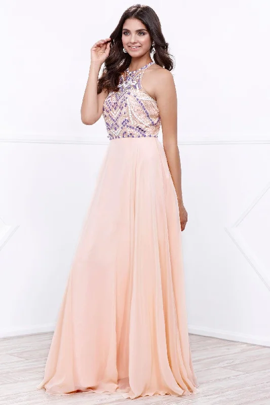 High Low Hem Party Dresses with Sheer Panel for Ladies' Fashion Forward LookLong Prom Gown Formal Dress High Low Hem Party Dresses with Sheer Panel for Ladies' Fashion Forward LookLong Prom Gown Formal Dress