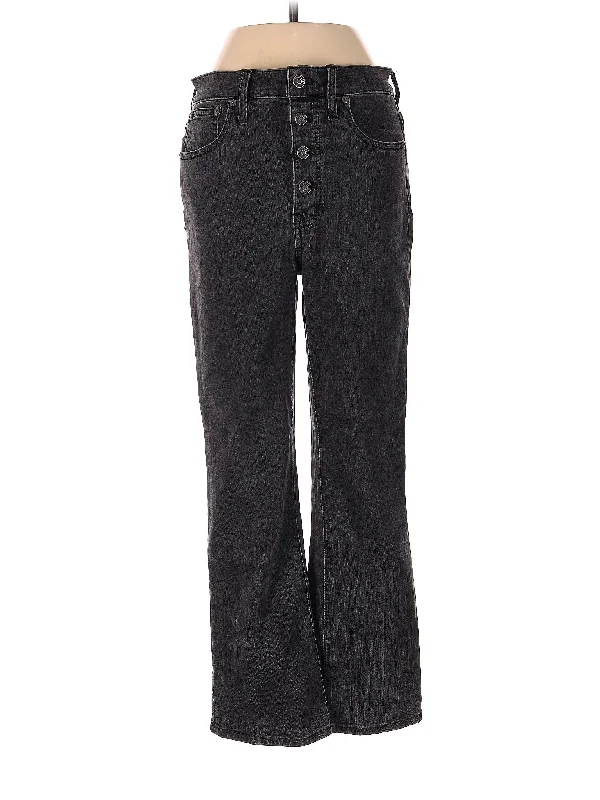 Heavy - duty denim jeans for durability and long - lasting wearLow-Rise Wide-leg Jeans in Dark Wash