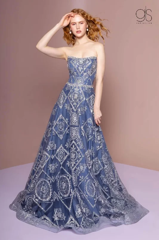Party Dresses with Sequined Hearts and Ruffled Hem and Satin and Lace Combo for Ladies' Romantic and Feminine LookLong Formal Strapless Prom Evening Dress Party Dresses with Sequined Hearts and Ruffled Hem and Satin and Lace Combo for Ladies' Romantic and Feminine LookLong Formal Strapless Prom Evening Dress
