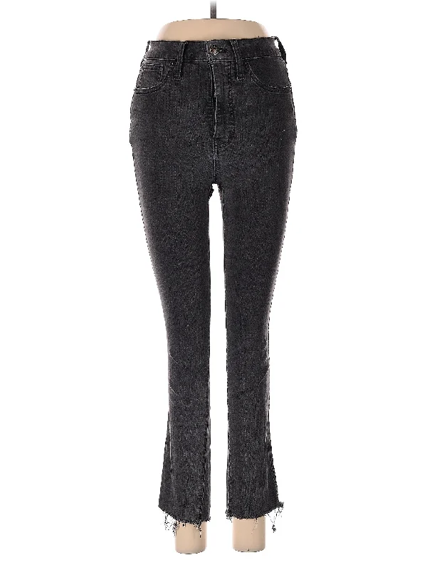 Denim jeans with a hidden - pocket design for storing valuablesMid-Rise Bootleg Jeans