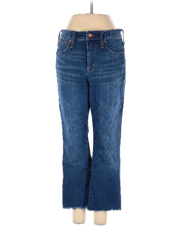 Designer - brand denim jeans with a high - end label and quality craftsmanshipMid-Rise Bootleg Jeans