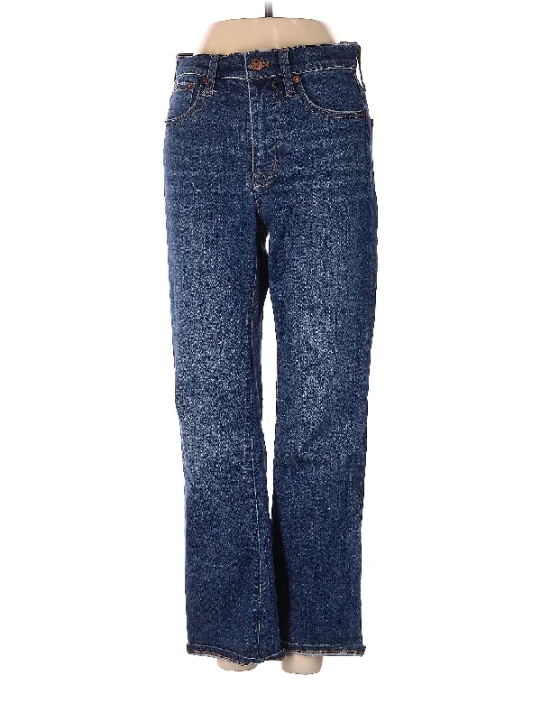 Wrinkle - resistant denim jeans for easy maintenance and hassle - free wearMid-Rise Bootleg Jeans in Medium Wash