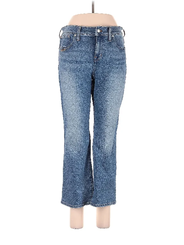 Celebrity - endorsed denim jeans popularized by famous personalitiesMid-Rise Bootleg Jeans in Medium Wash
