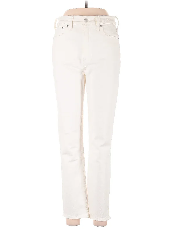 Denim jeans for a business - casual setting when paired with a blazer and dress shoesMid-Rise Straight-leg Jeans