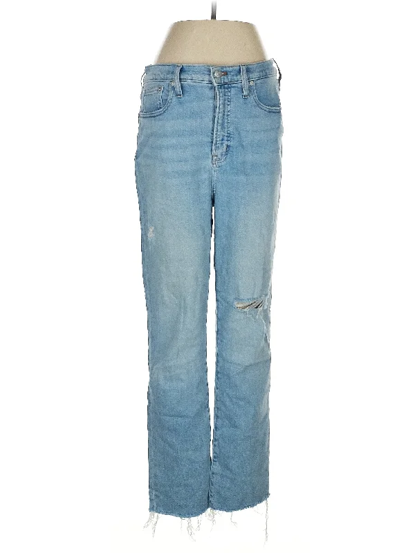 Denim jeans for a church service in a more relaxed and modern churchMid-Rise Straight-leg Jeans in Light Wash