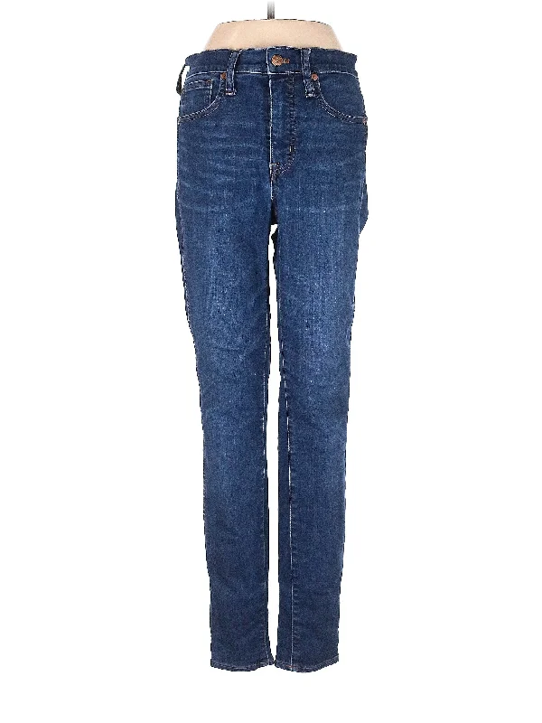 Adjustable - waist denim jeans with a drawstring or buckle for a customizable fitMid-Rise Straight-leg Jeans in Medium Wash