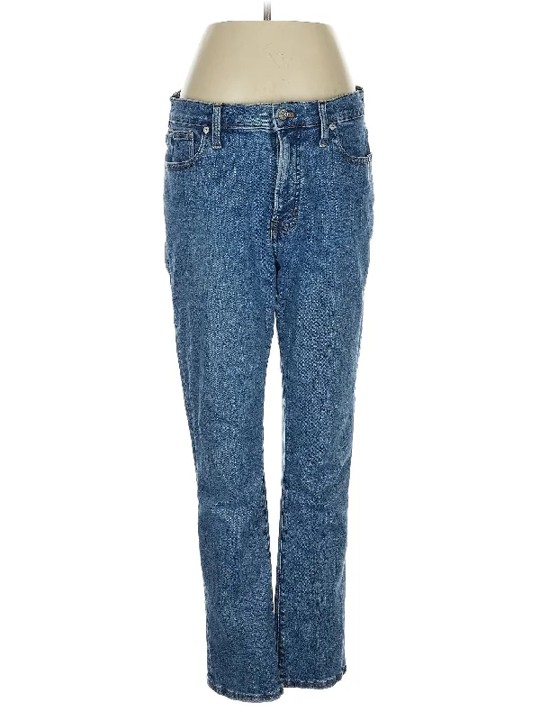Denim jeans for a painting workshop for easy - to - clean fabricMid-Rise Straight-leg Jeans in Medium Wash