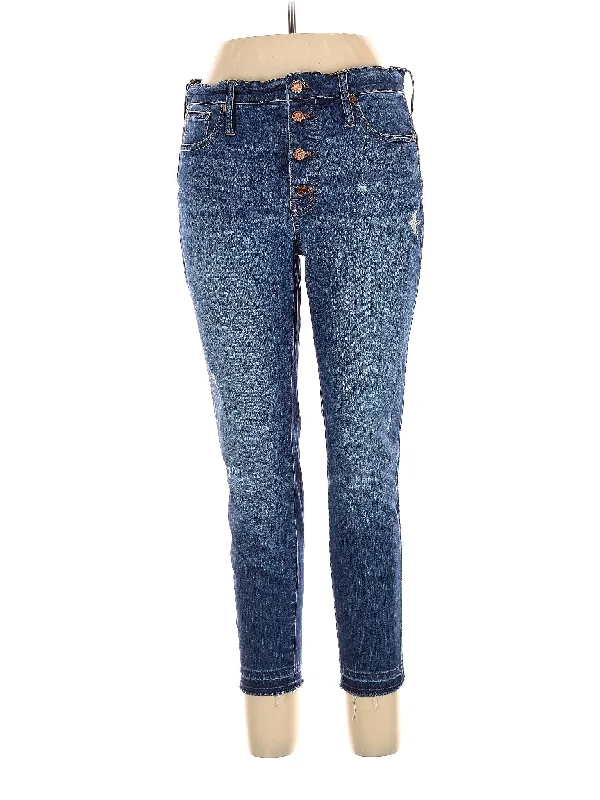 Denim jeans for a water sports activity like kayaking or stand - up paddleboardingMid-Rise Straight-leg Jeans in Medium Wash