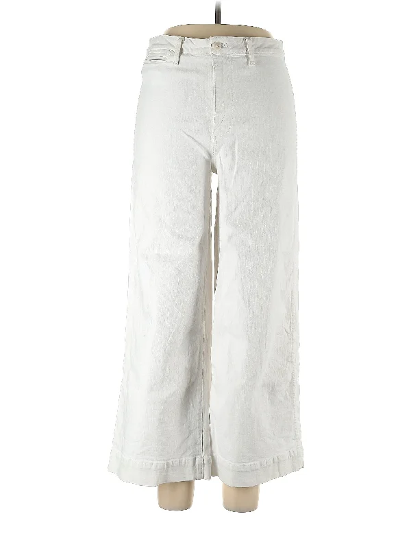Cargo - pocket denim jeans with multiple utility pockets for added functionalityMid-Rise Wide-leg Jeans