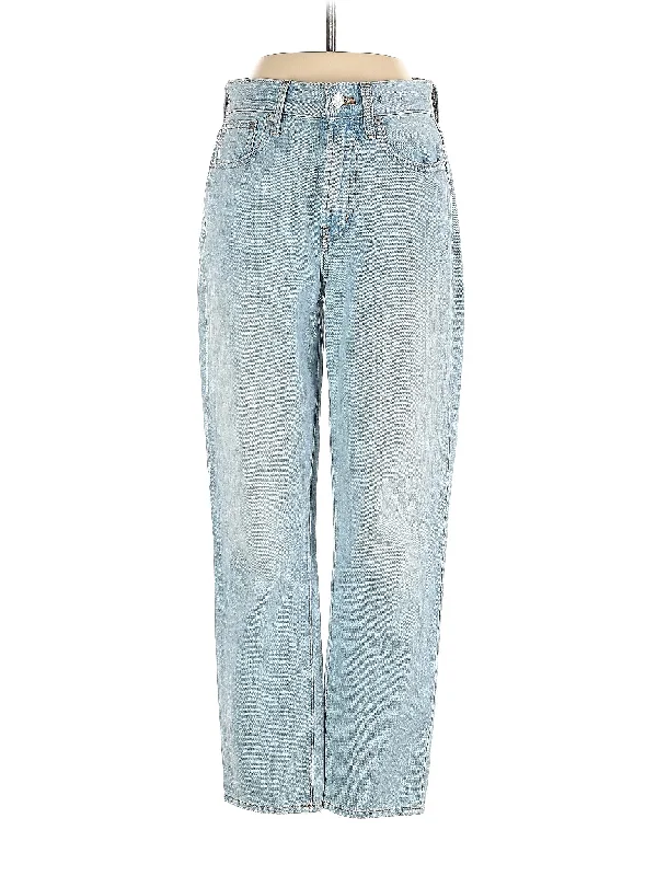 Vintage - inspired denim jeans with a worn - in and aged look for a nostalgic feelMid-Rise Wide-leg Jeans in Light Wash
