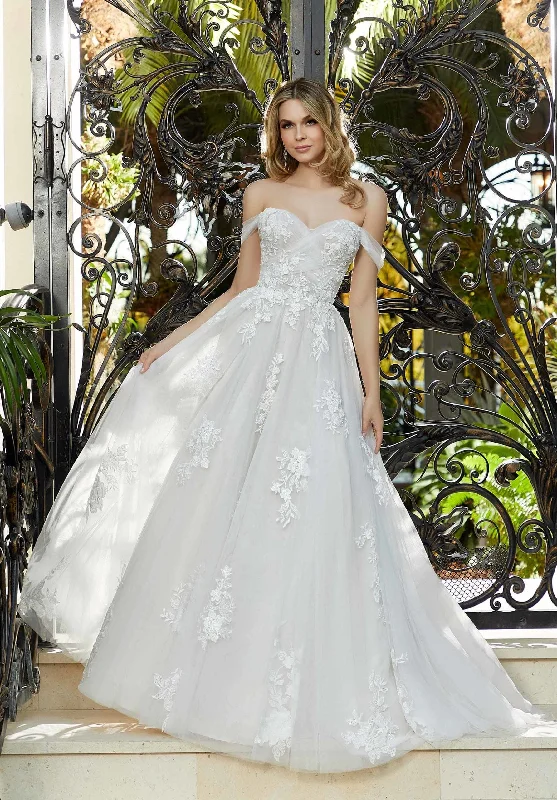 Lace Trimmed Wedding Dresses with Backless Design for a Sexy VibeMorilee 5971 - Size 18 Lace Trimmed Wedding Dresses with Backless Design for a Sexy VibeMorilee 5971 - Size 18