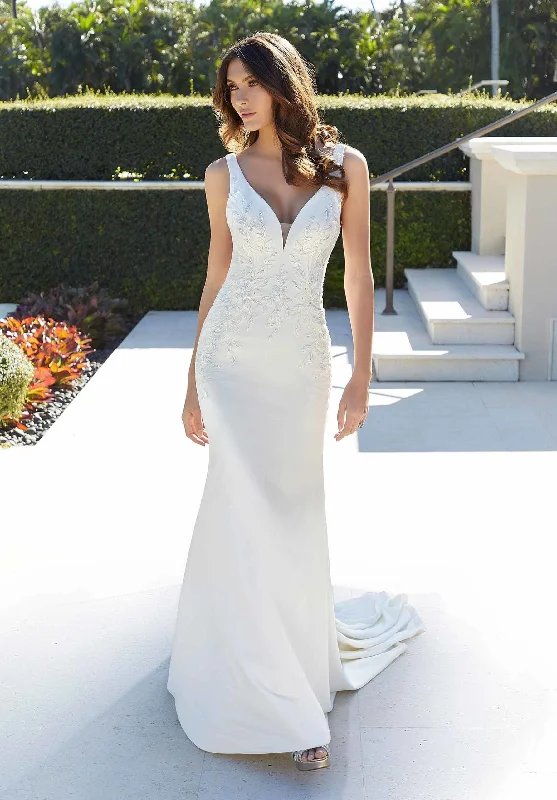 Short Wedding Dresses with Sequined Bodice for a Fun and Flirty LookMorilee 5976 - Size 22 Short Wedding Dresses with Sequined Bodice for a Fun and Flirty LookMorilee 5976 - Size 22
