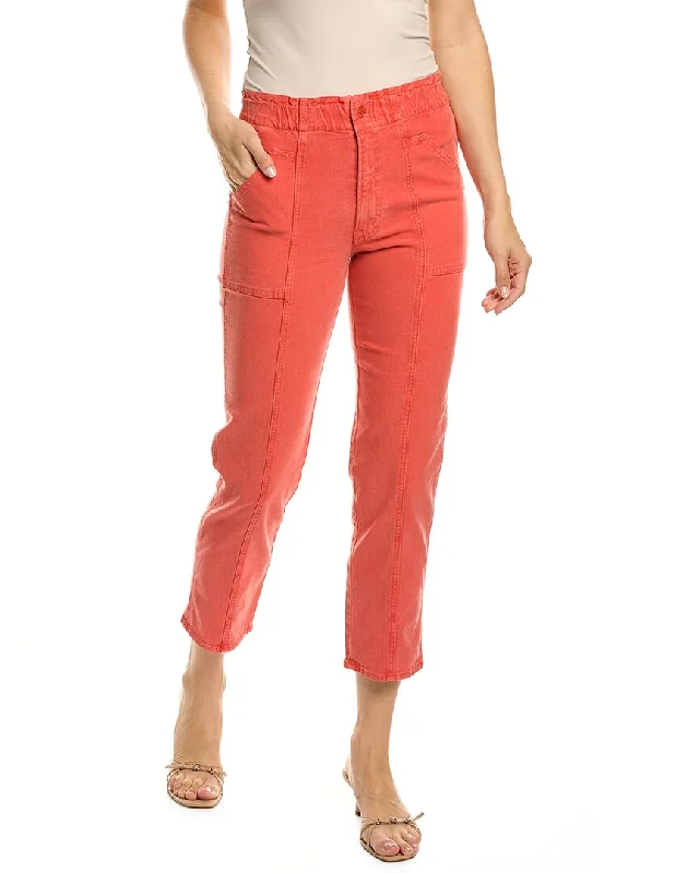 Denim jeans for a family gathering in a casual settingMOTHER The Springy Hot Coral Ankle Jean Denim jeans for a family gathering in a casual settingMOTHER The Springy Hot Coral Ankle Jean
