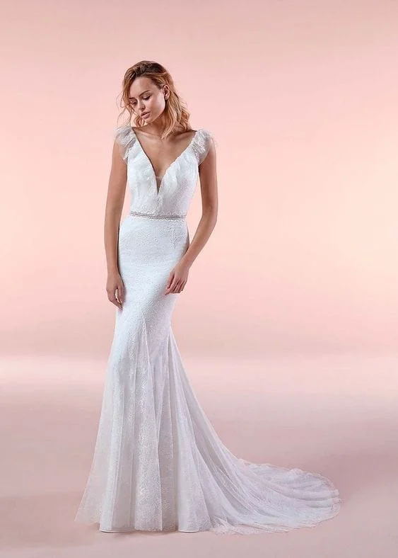 Strapless Wedding Dresses with Tassel Accents and Sequined Belt for a Fun LookNicole Spose BCA20131 - Size 12 Strapless Wedding Dresses with Tassel Accents and Sequined Belt for a Fun LookNicole Spose BCA20131 - Size 12