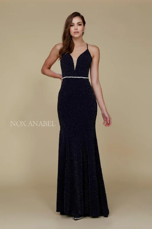 Metallic Party Dresses with Sequined Straps for Ladies' New Year's Eve PartiesLong Open Back Prom Dress Formal Evening Gown Metallic Party Dresses with Sequined Straps for Ladies' New Year's Eve PartiesLong Open Back Prom Dress Formal Evening Gown